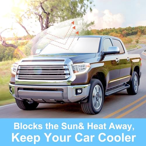 Windshield Sun Shade for 2007-2026 Toyota Tundra Accessories - Image 6
