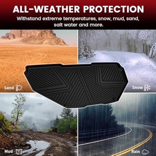 LASFIT Frunk & Cargo Mats for Rivian R1T/R1S 2022-2024, Front & Rear Liners - Image 2