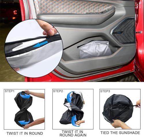 Foldable Front Windshield Sunshade fit - Image 4