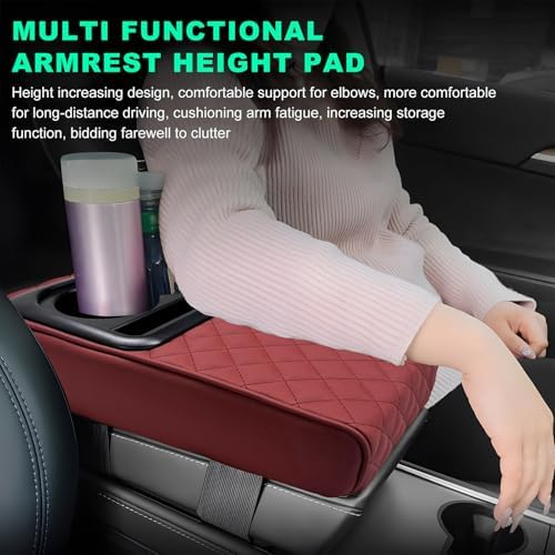 Car Center Console Armrest Pillow, Memory Foam Auto Armrest Box Cover - Image 4