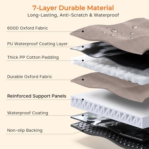 URPOWER Hard Bottom Dog Car Seat Cover, Back Seat Extender - Image 6
