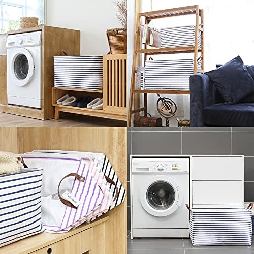Hinwo 70L Extra Large Canvas Storage Bin - Image 3
