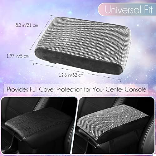 SEG Direct Diamond Car Center Console Cover, Memory Foam Armrest Cushion - Image 3