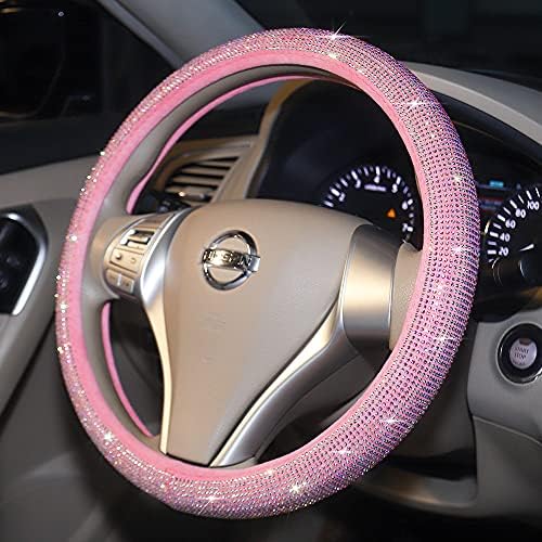 Pink Bling Car Steering Wheel Cover - Image 3