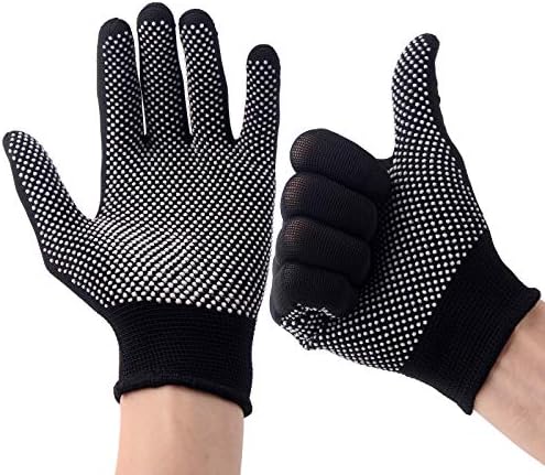 COOHORN 12Pairs Work Gloves Anti-slip Knitted Stretchy Cloth Glove Thin Moist - Image 2