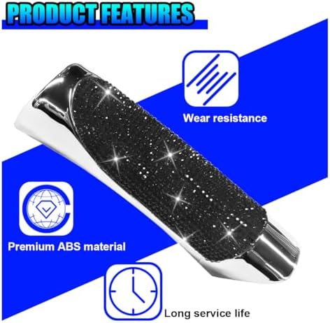Bling Car Handbrake Cover, ABS Rhinestone Automotive Brake Levers Anti-Scratch - Image 5