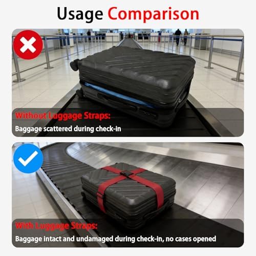 Polyhedron Luggage Straps for Suitcases Heavy Duty Adjustable - Image 4