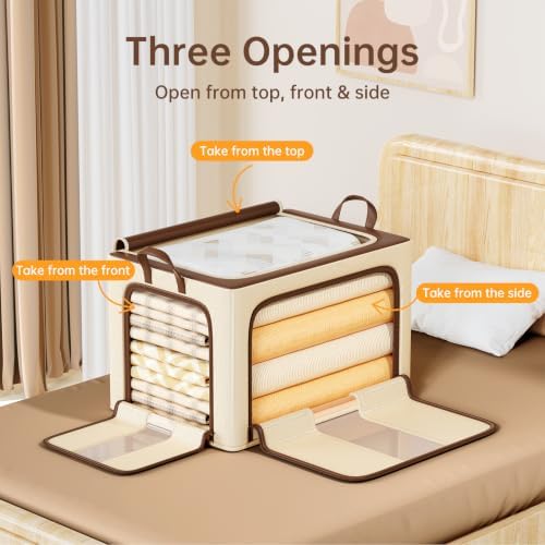 Clothes Storage Bins, 3 Openings - Image 2