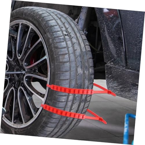 15pcs Car Anti-skid Tire Chains Emergency Plastic Snow Wheel Tie Straps Orange - Image 7