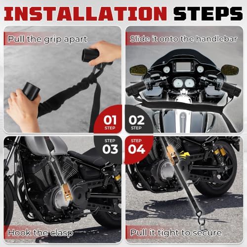 Motorcycle Handlebar Tie Down Straps - Image 4
