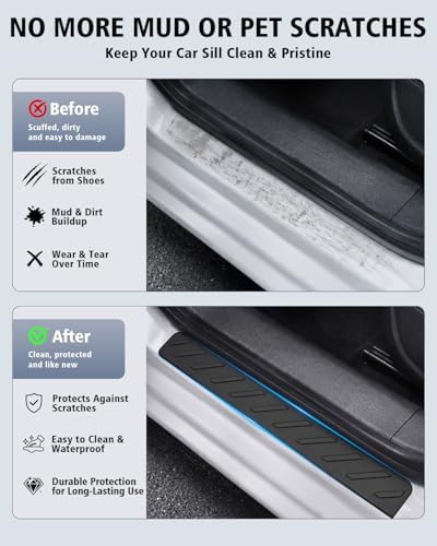 Door Sill Protector for Jeep Wrangler JL Unlimited 2018-2026, Door Sill Guards - Image 3