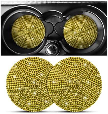 Osilly 2PCS 2.75 Inch Rhinestone Cup Holder Coasters by Osilly