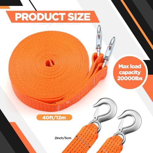 Threlaco Heavy Duty Tow Strap - Image 2