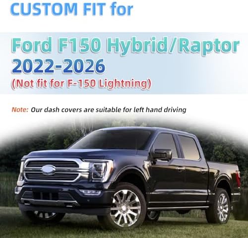 SKYLOTEC Dash Cover for Ford F-150/F150 Hybrid/F150 Raptor 2022-2026 - Image 2