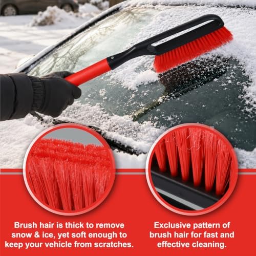 Conliwell 27" Snow Brush with Ice Scraper - Image 4