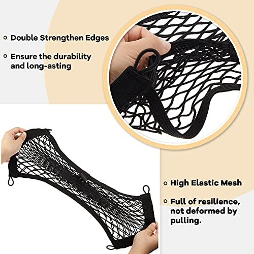 Frienda 2 Pcs Small Cargo Net Boat Storage Mesh Netting, 17.7 X 9.8 Inches - Image 3
