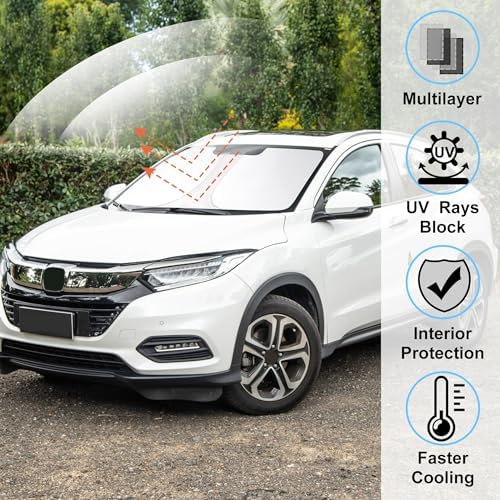 Windshield Sun Shade for 2016-2022 Honda HRV HR-V Accessories - Image 2