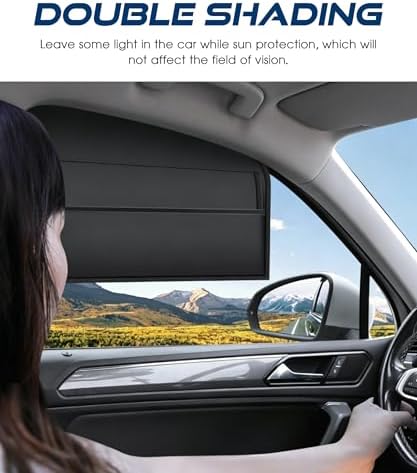 Magnetic Car Window Shade, Car Accessories Universal Magnetic Sun Shade Side - Image 5