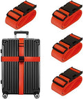Chelmon Luggage Straps for Suitcases TSA Approved Travel Essentials 4 Pack by Chelmon