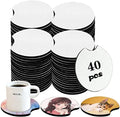 40 PCS Sublimation Blank Car Coasters, 2.75 in Circular Opening Blank by NEOACT
