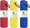 VIVIDLY 3 Pack 16"x16" Waffle Microfiber Golf Towels by VIVIDLY