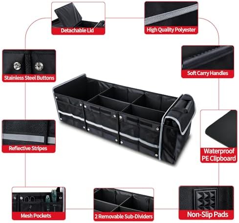 Car Trunk Organizer with Removable Cooler Bag - Image 5