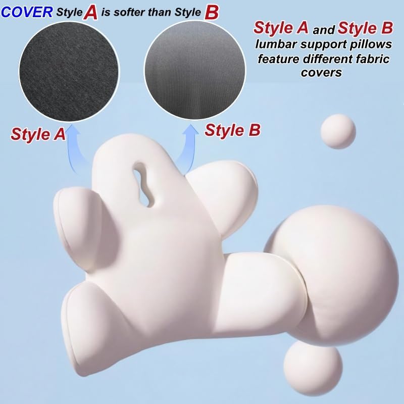 Lumbar Support Pillow for Office Chair, Back Support Pillow for Car - Image 3