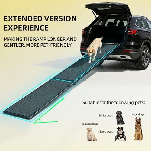 Dog Ramp 71in Non-Slip with Safety Lock - Image 2