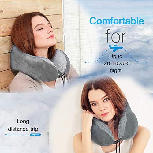 TALLGO Travel Pillow, Best Memory Foam Neck Pillow Head Support Soft Pillow - Image 2