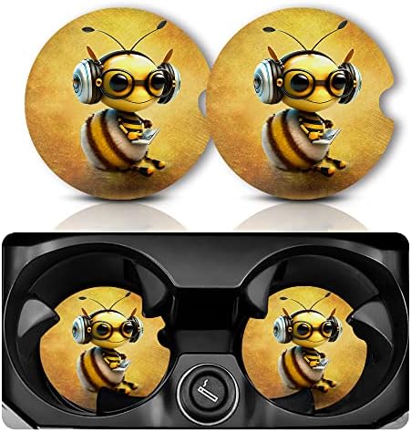 Yonlevres Car Coasters for Cup Holders, 2 Pack by Yonlevres