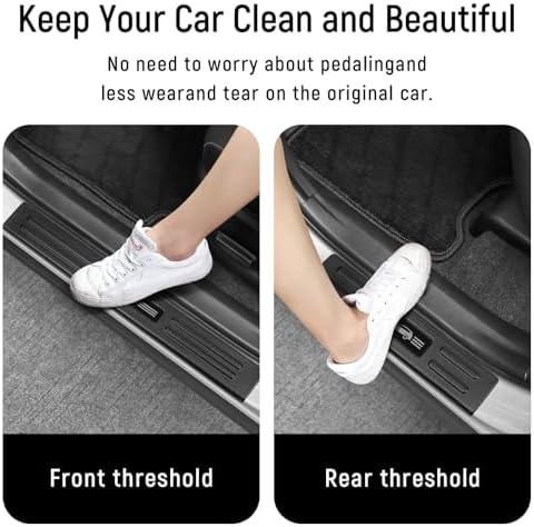 4PCS Door Sill Protector for Toyota 2013-2017 2018 RAV4 Accessories Matte Black - Image 4