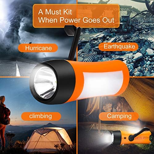 Rechargeable Hand Crank Flashlight/Generator/USB Charger - Image 3