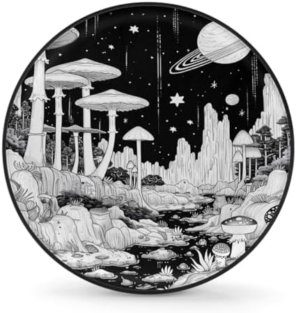 Rv Spare Tire Cover Wheel Mushroom Moon Galaxy Tire Covers Wheel Protectors by FengQuGou