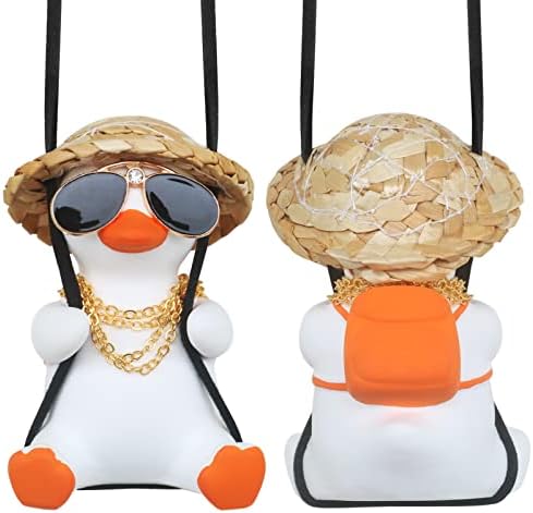 Rear View Mirror Decor Swinging Duck Hanging Accessorie by Idefair