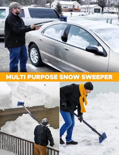 EcoNour 49" Snow Broom with Ice Scraper - Image 7