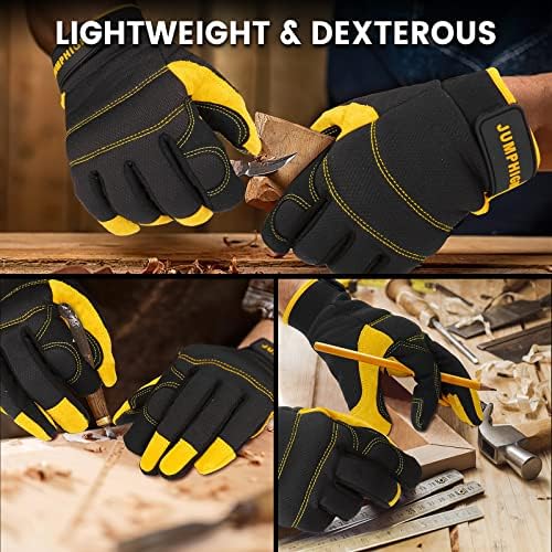 Utility Work Gloves Women, UltraLight Safety Work Gloves, Touchscreen, Flex Grip - Image 7