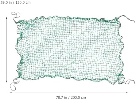 Heavy Duty Mesh Cargo Net for Trailer, Polypropylene Green Cover - Image 2