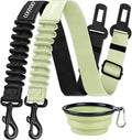 COOYOO Dog Seat Belt, 3 Piece Set Retractable Dog Car Adjustable Seatbelts by COOYOO