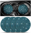 Osilly 4PCS 2.75 Inch Rhinestone Cup Holder Coasters, Light Blue by Osilly