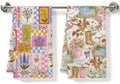 2 Pcs Cute Goose Kitchen Towels, Floral Farm Soft Absorbent Hand Tea Towel by ZHAMEN
