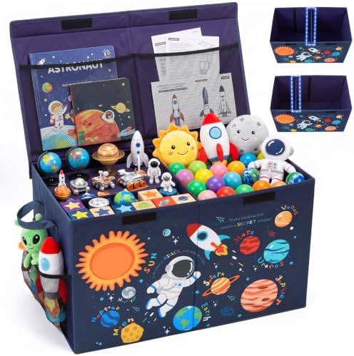 Toy Box with Adjustable Divider Large Toy Chest Storage by UnicornCastle