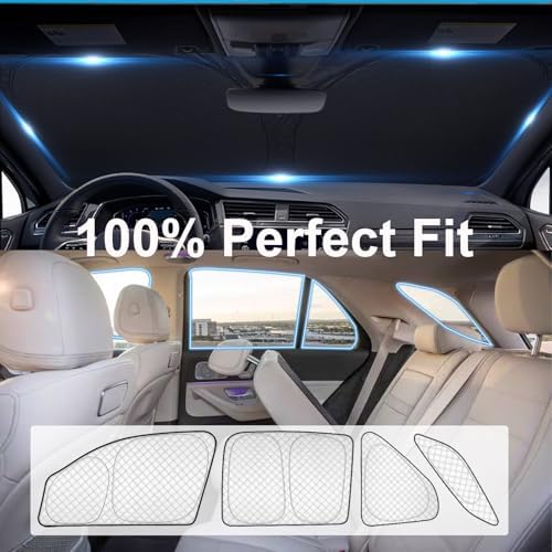 KMF 10pcs Thicken Sun Shades for Mercedes Benz GLE 2020-2024 Accessories - Image 3