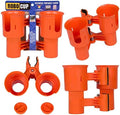 ROBOCUP, Patented Clamp On Boat Cup Holder |Multifunction Dual Drink Caddy by RoboCup