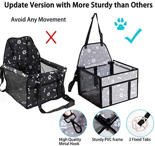 GENORTH Dog Car Seats for Small and Medium Dogs, Portable Puppy/Pet Car Booster - Image 3