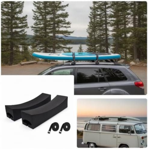 Paddleboard Roof Rack Pads Surfboard Carrier Blocks Foam Pads - Image 7