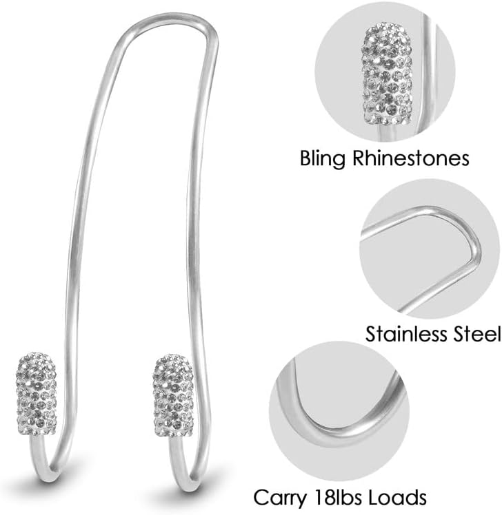 Guoord 【2026 Upgraded】 Car Headrest Hook Decorations, Stainless Hooks Car - Image 6