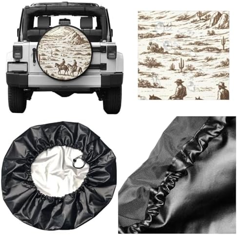 Spare Tire Cover，Wild West Camper Spare Tire Cover Waterproof Sun Protection - Image 5
