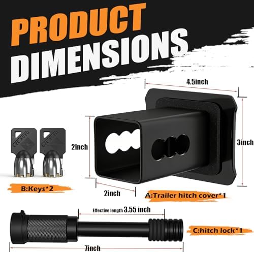 Tri-Color Hitch Cover for 2 Inch Receivers - Image 6