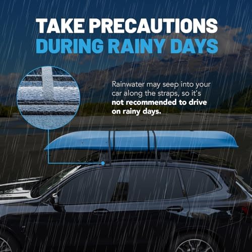 Universal Car Soft Kayak Roof Rack Pads - Image 5