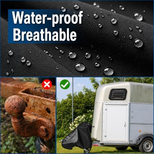 Trailer Hitch Cover, RV Tongue Jack Cover, Waterproof, 19x24.8x35 in - Image 5